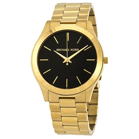 michael kors slim runway mk 8621|Michael Kors black chronograph watch.